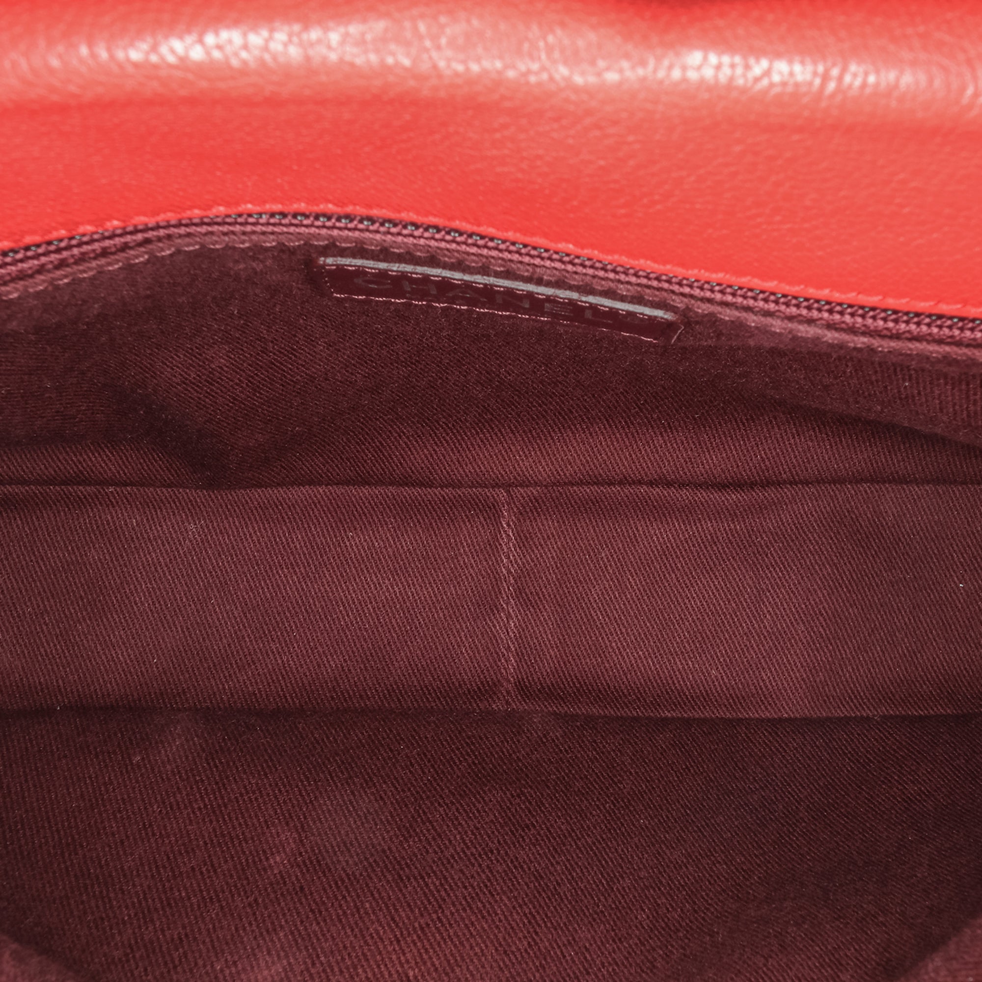 Chanel | Pre-Owned Small Quilted Goatskin Double Carry Waist Chain Flap - II | Red