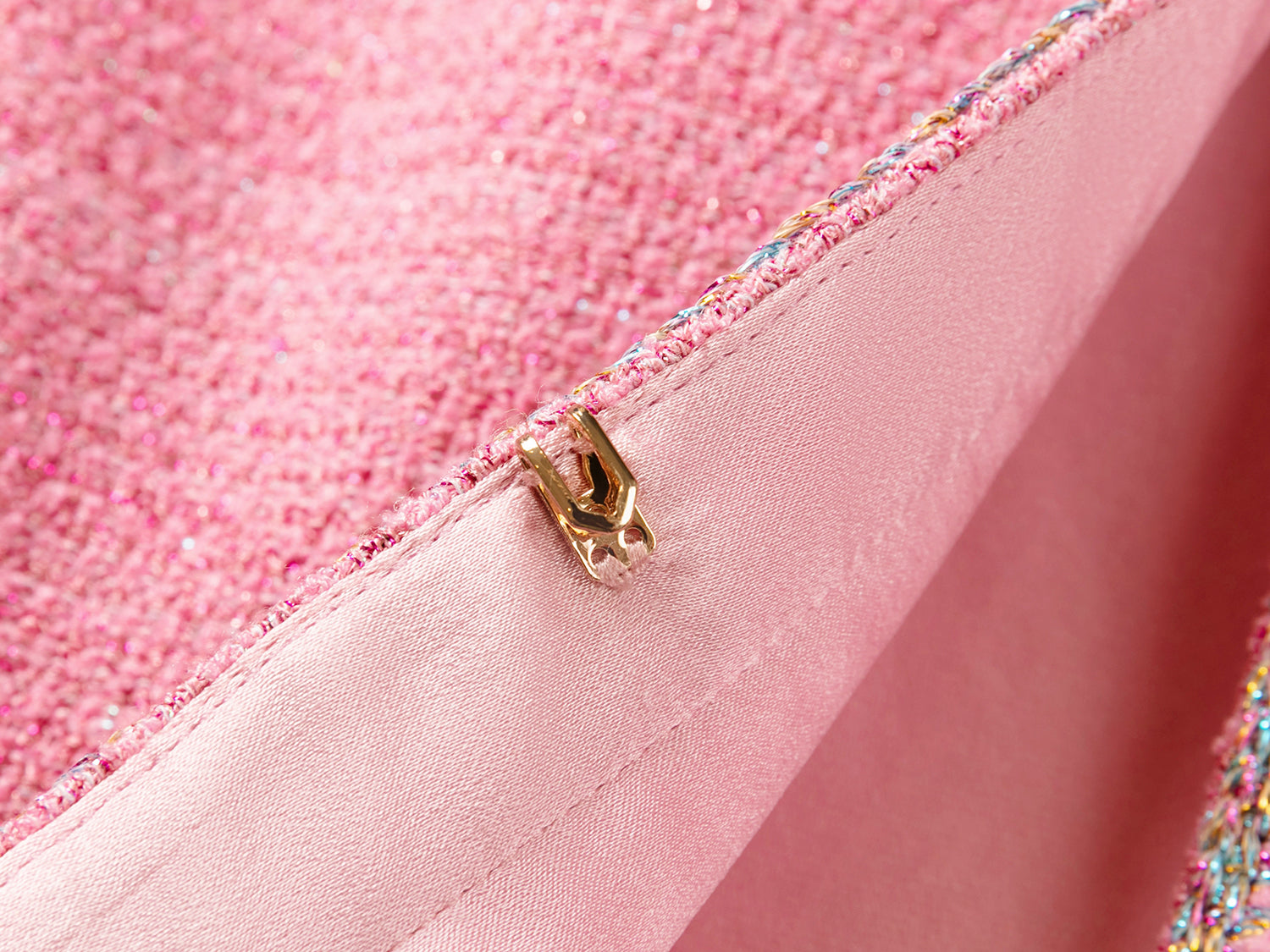 Waist-Cinching Round Neck Coat | Pink