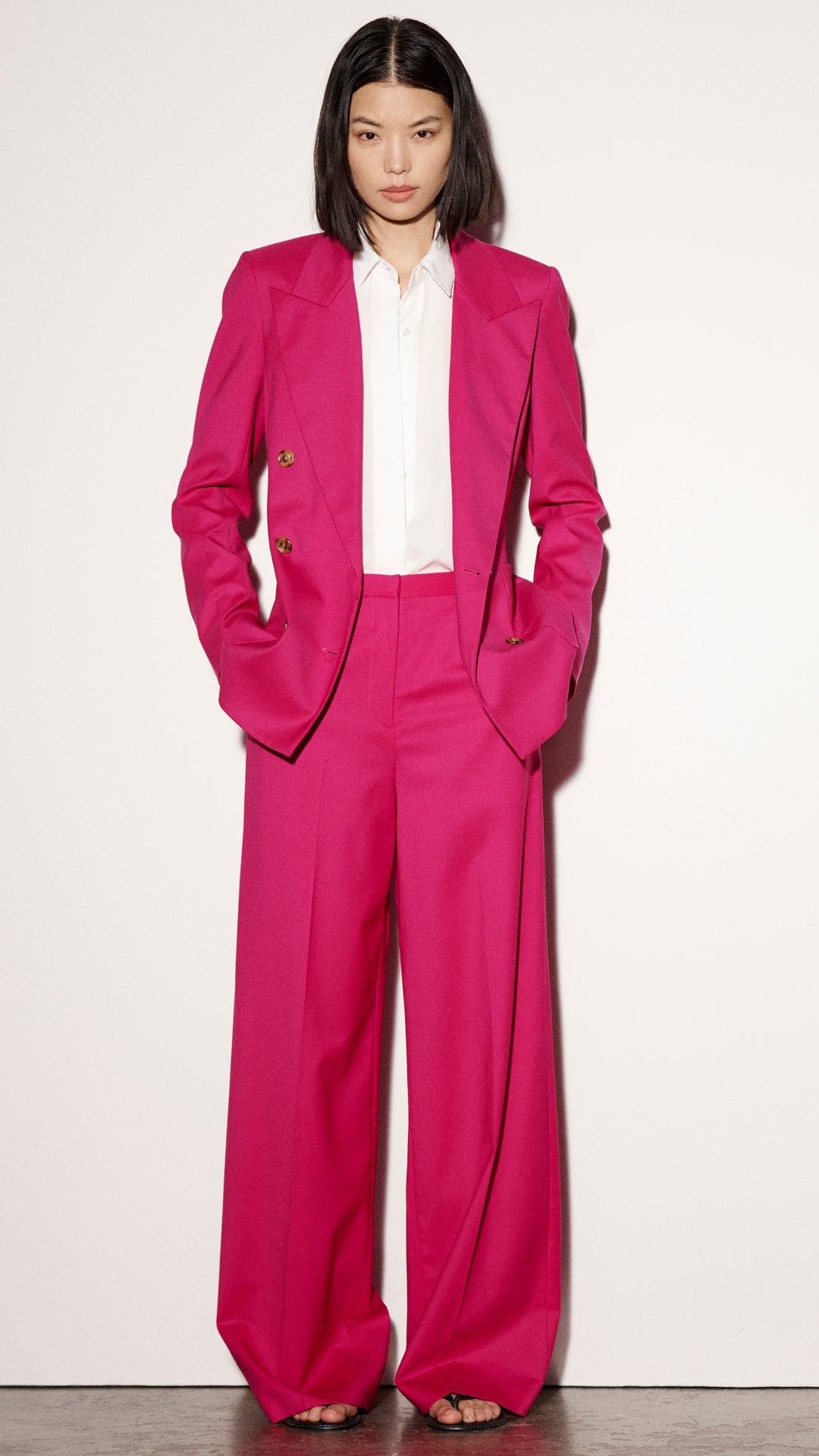 Chelsea Blazer in Seasonless Wool | Fuchsia