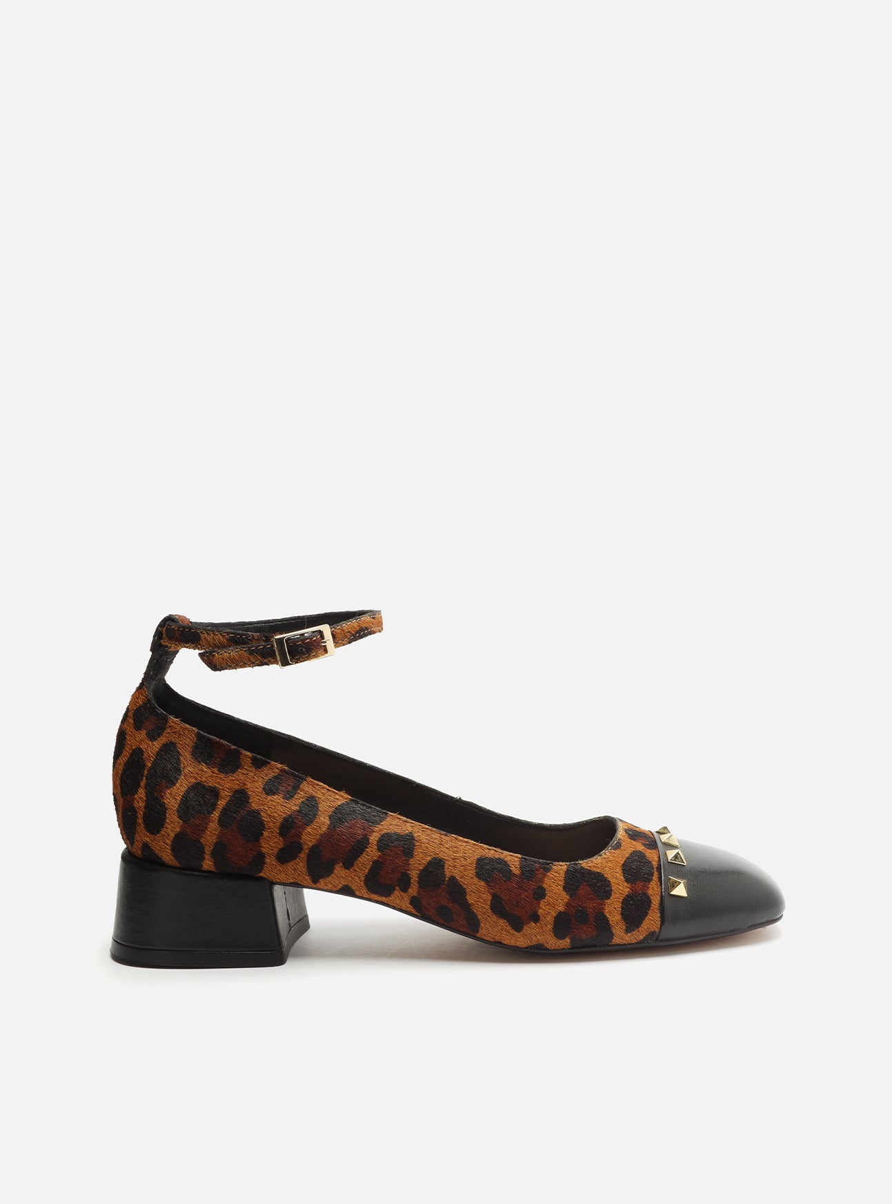AREZZO | Chloe Low Block Pump | Animal Print