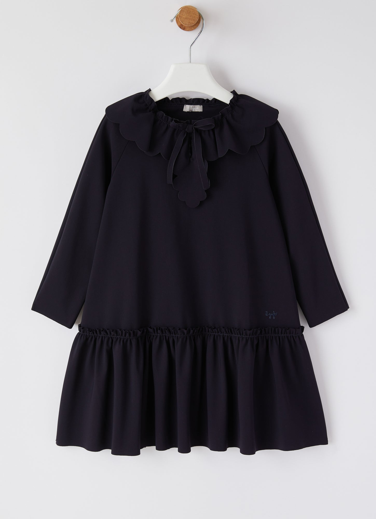 Sensitive Fabrics Dress with Ruffles | Blue