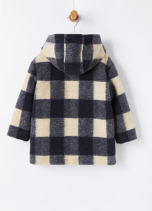Damier Check Duffle Coat | Blue