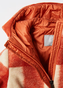 Damier Check Melton Parka | Rame