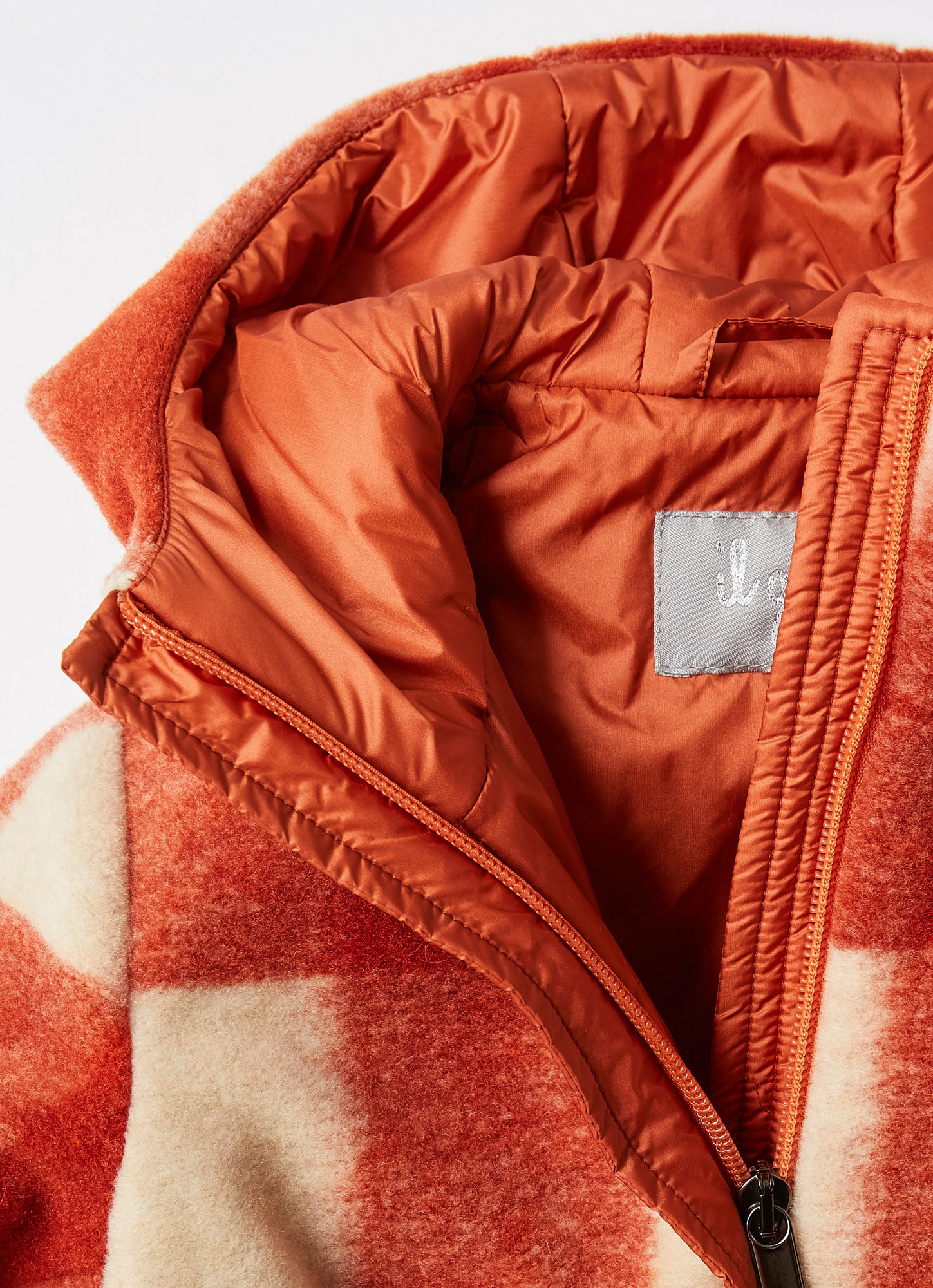 Damier Check Melton Parka | Rame
