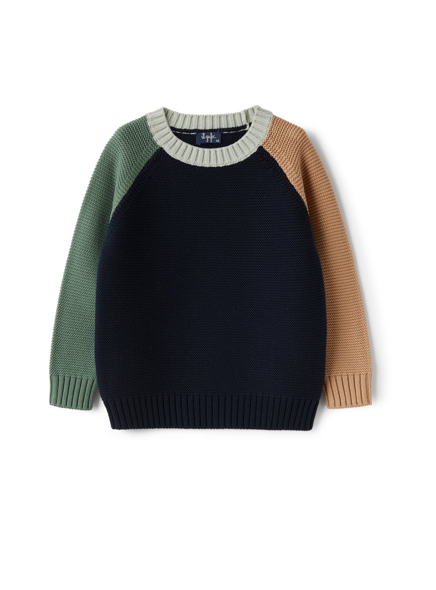 Sweater in Organic Cotton | Blue/Acqua