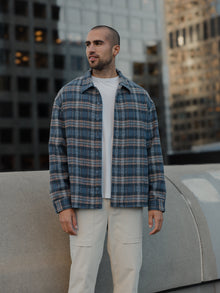 Unisex | Horizon Classic-Fit Tweed Shacket | Atlantic Plaid