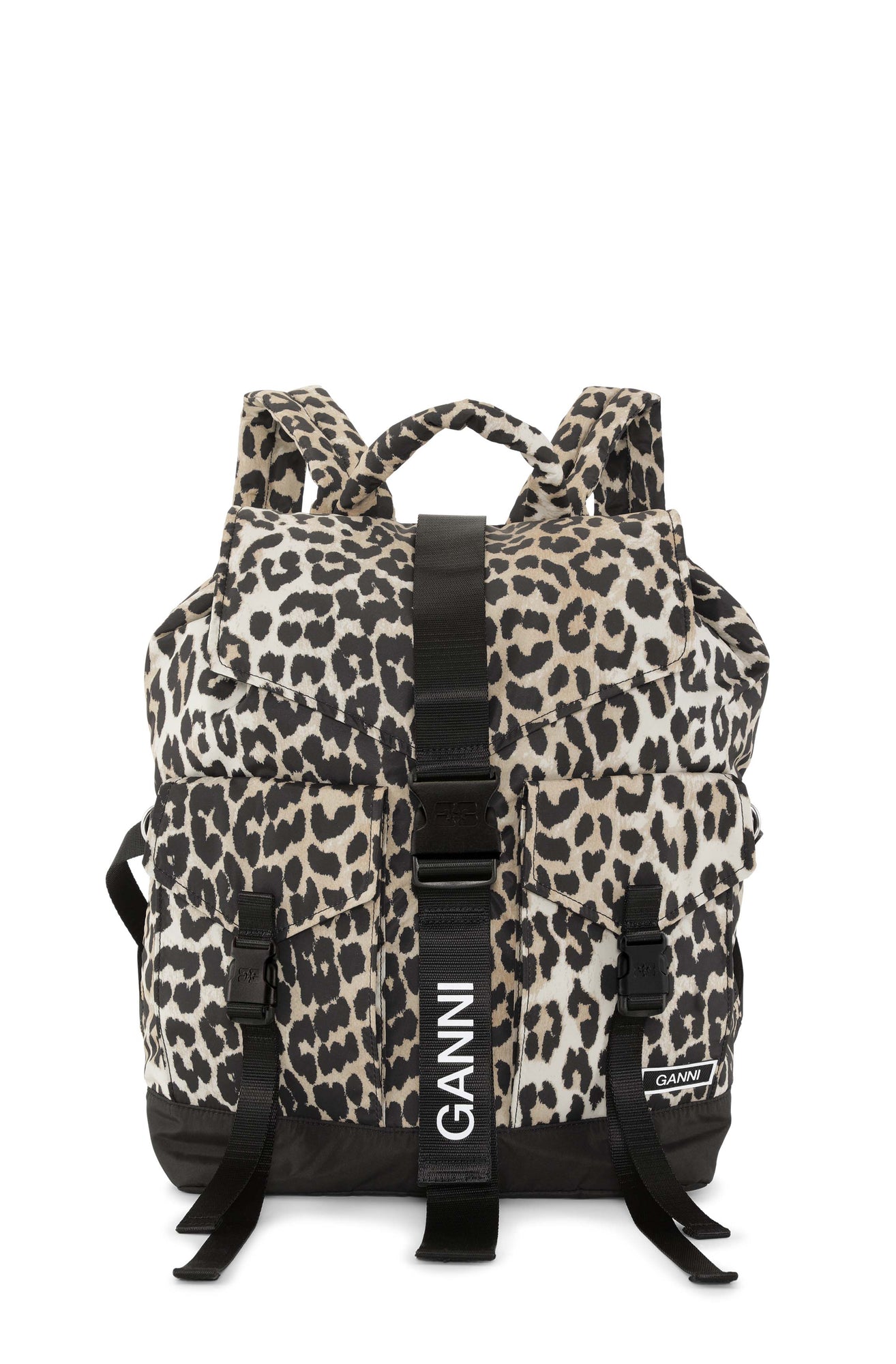 Recycled Tech Backpack Print | Leopard