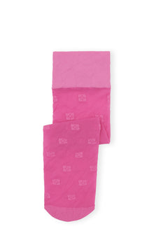 Butterfly Lace Socks | Shocking Pink