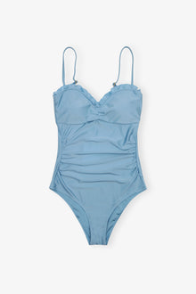 Shine Swim Gathered Swimsuit | Glacier Lake