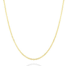 14k gold Diamond Cut Cable Chain Necklace