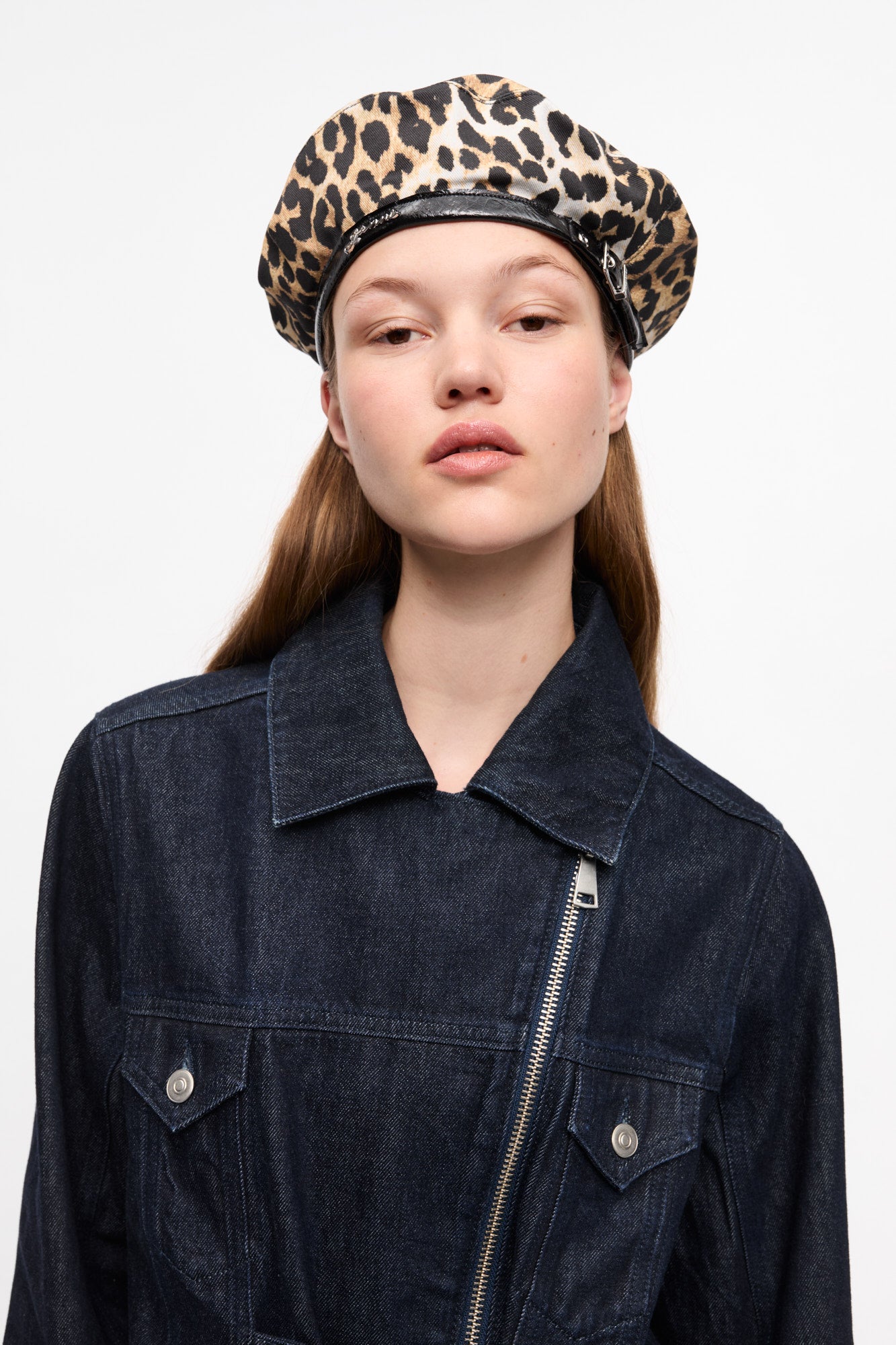 Woven Beret - Cotton | Leopard