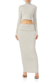 Esin Maxi Skirt | Heather Grey