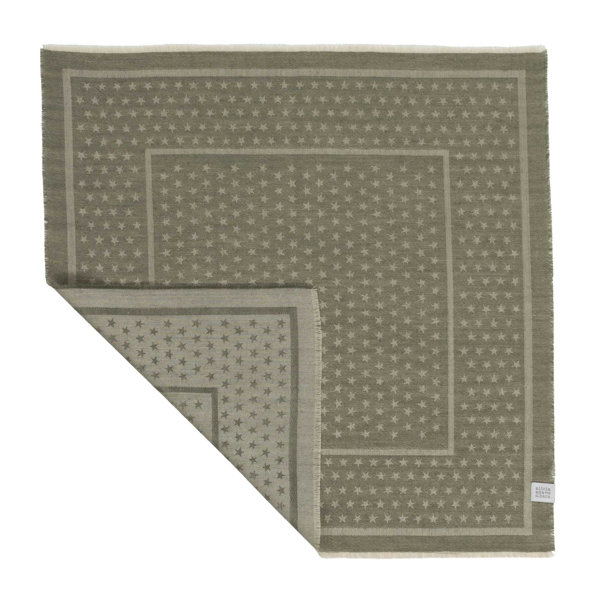 Unisex | Estelle Stars Bandana | Forest Green / Beige