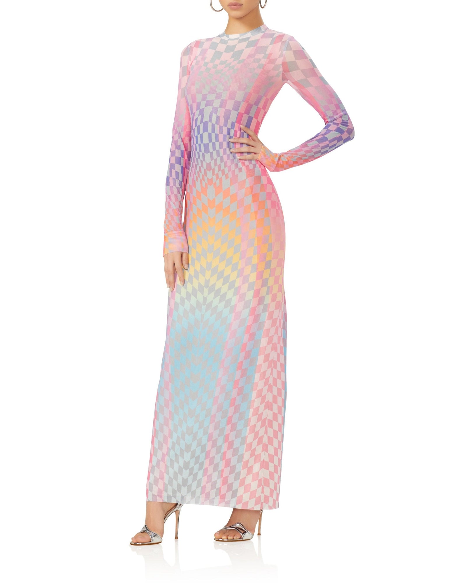 Didi Maxi Dress | Grid Ombre