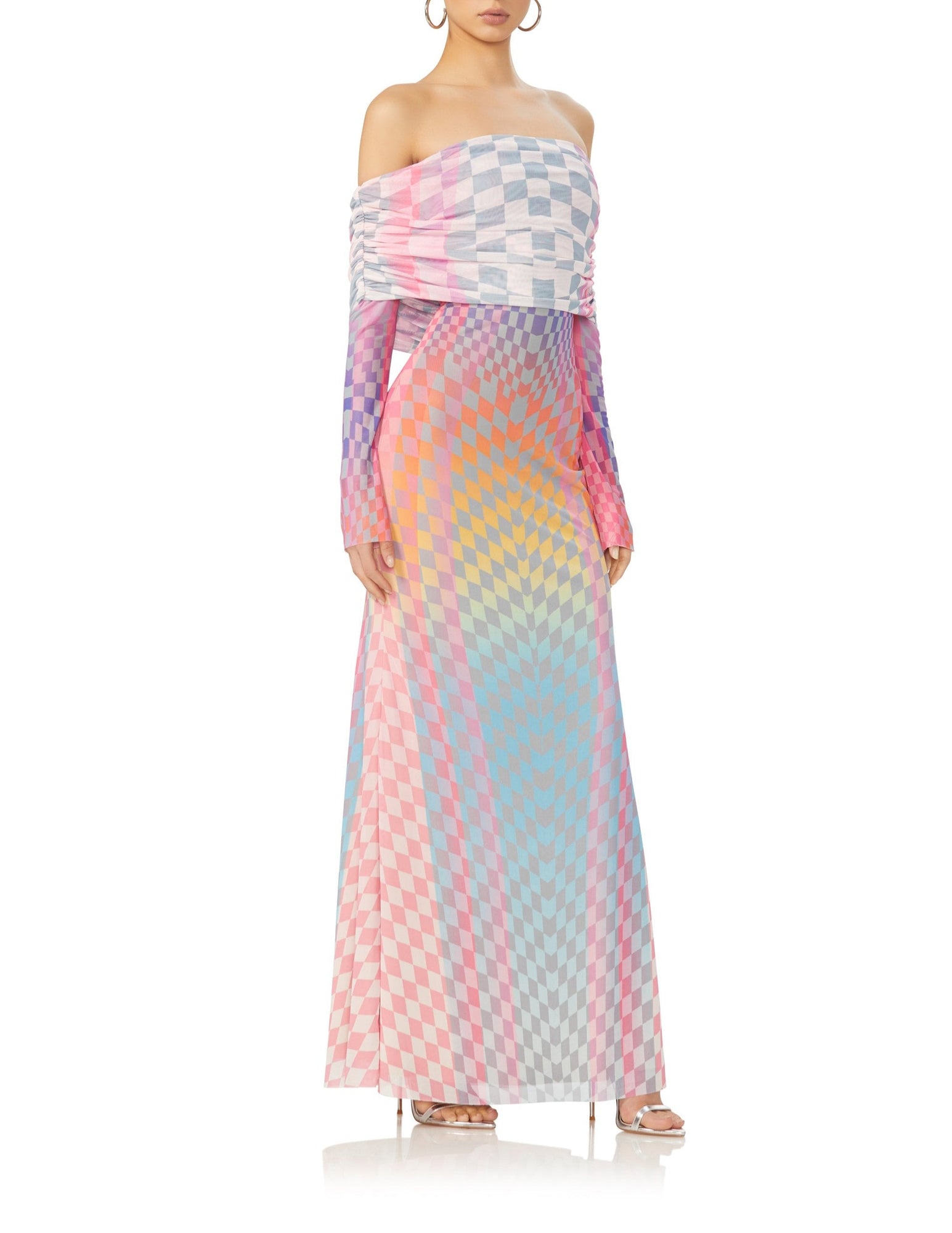 Thelma Maxi Dress | Grid Ombre