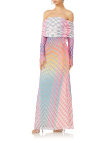 Thelma Maxi Dress | Grid Ombre