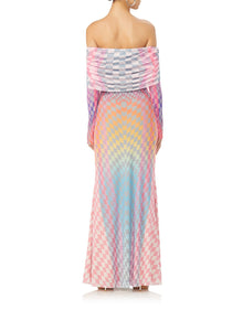 Thelma Maxi Dress | Grid Ombre