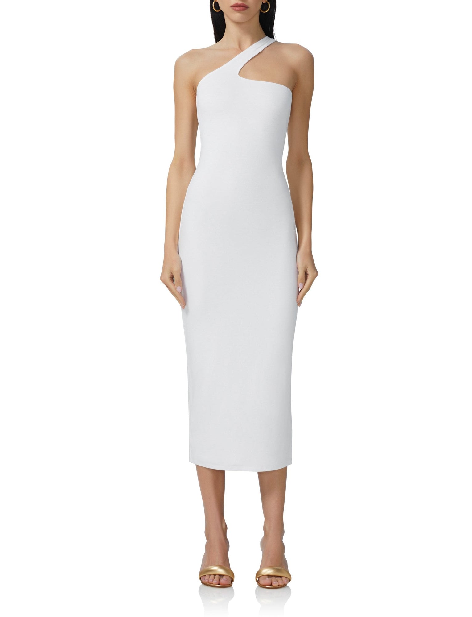 Sloane Midi Dress | Bright White