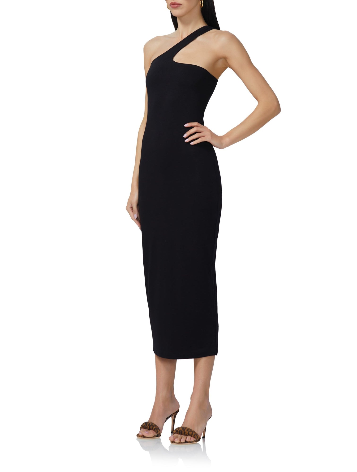 Sloane Midi Dress | Noir