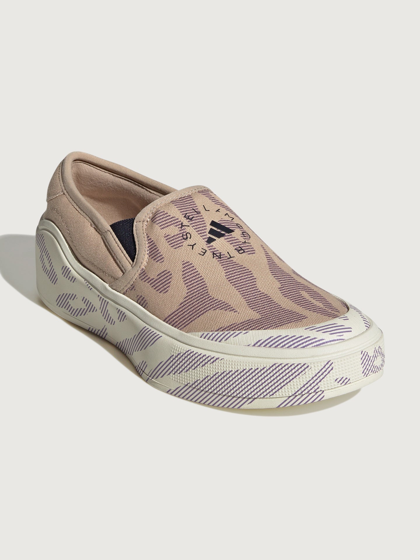 Adidas By Stella Mccartney | Asmc Court Slip On Reg Cotton | Ginger/Deep Lilac/Legend Ink