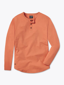 AO Long Sleeve Henley Curve-Hem | Adobe Signature-fit PYCA Pro