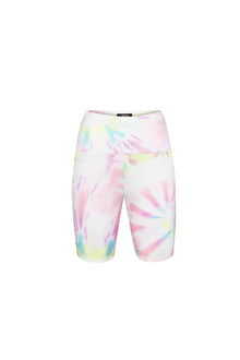 Lawson Biker Short | Blanc Spiral Tie Dye