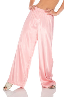 Calla Satin Pants | Blush