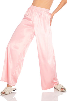 Calla Satin Pants | Blush