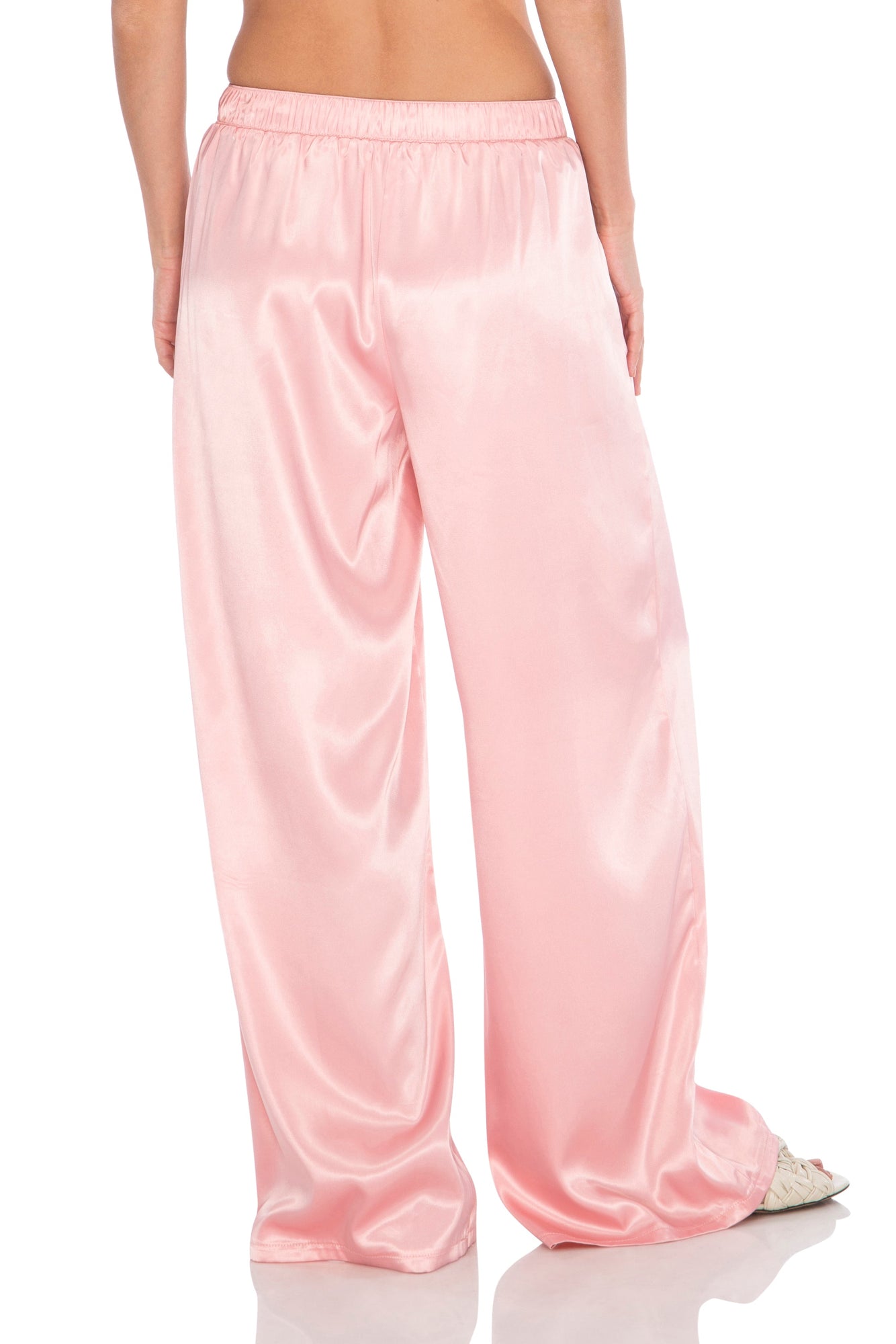 Calla Satin Pants | Blush