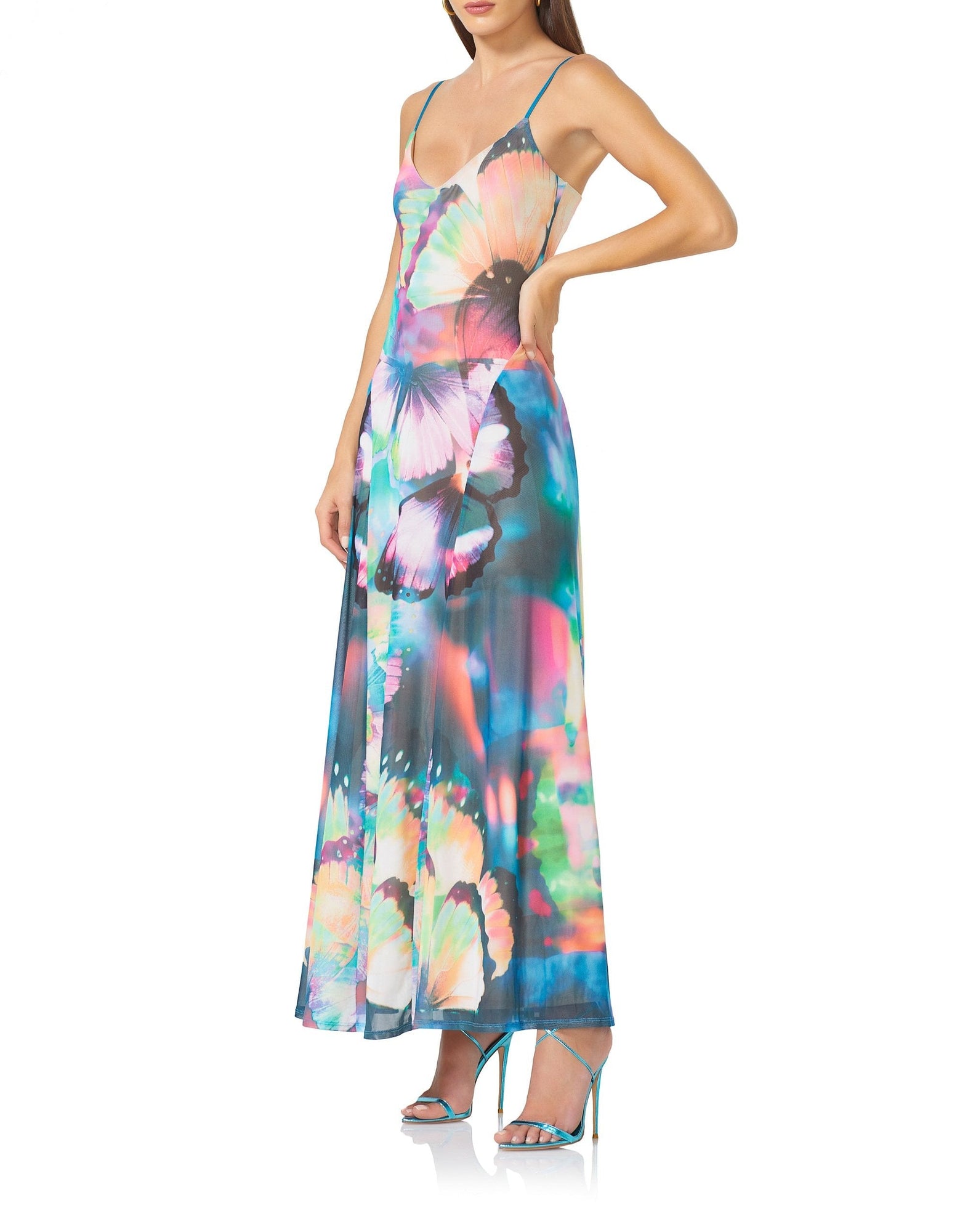 Ridley Maxi Dress | Abstract Butterfly