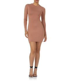 Catalina Mini Dress | Raw Umber