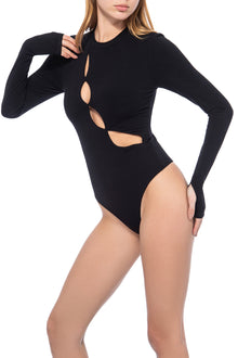 Andrei Rib Bodysuit | Noir