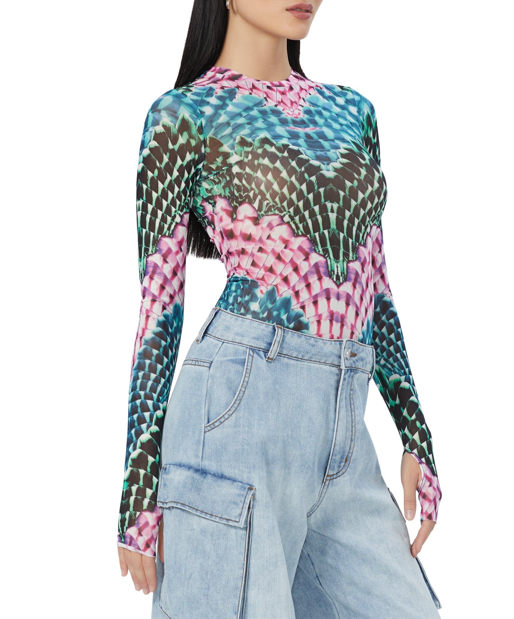 Kaylee Top | Abstract Feather