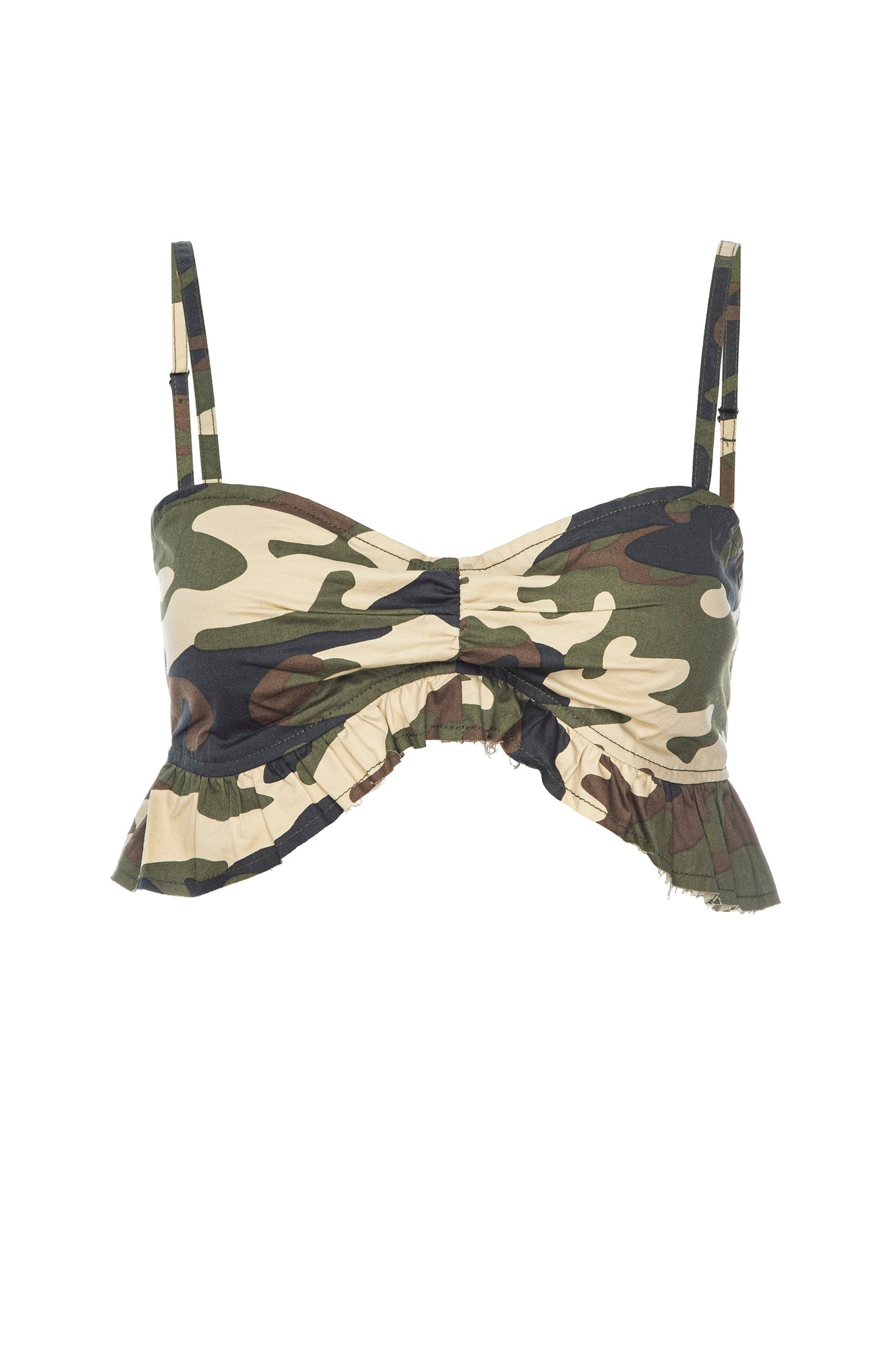 Arabella Mermaid Bralette | Woodland Camo