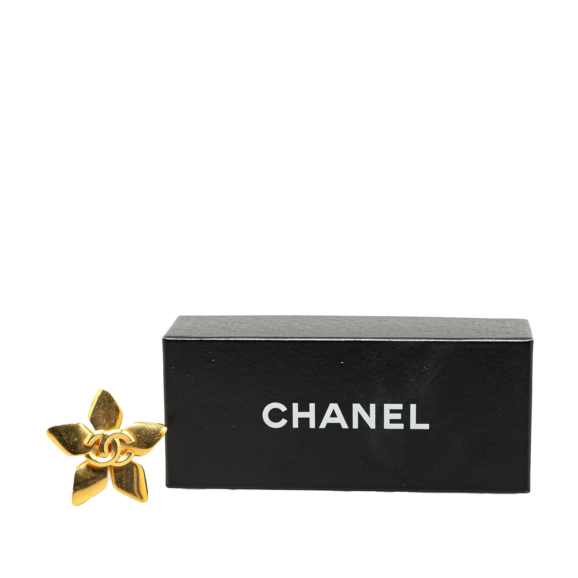 Chanel Pre-Owned CC Star Brooch | Women | Gold