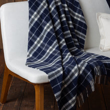 Home | Wellington Throw | Navy / Ivory