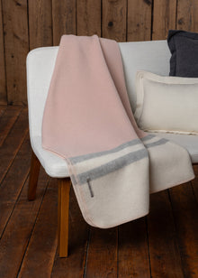 Home | Field Blanket | Pink Powder / Ivory / Carbon