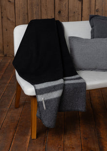 Home | Field Blanket | Black / Charcoal / Light Grey