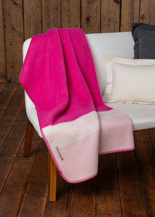 Home | Field Blanket | Shocking Pink / Light Pink / Ivory