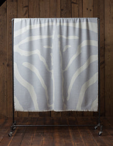Home | Zebra Throw | Chambray / Ivory