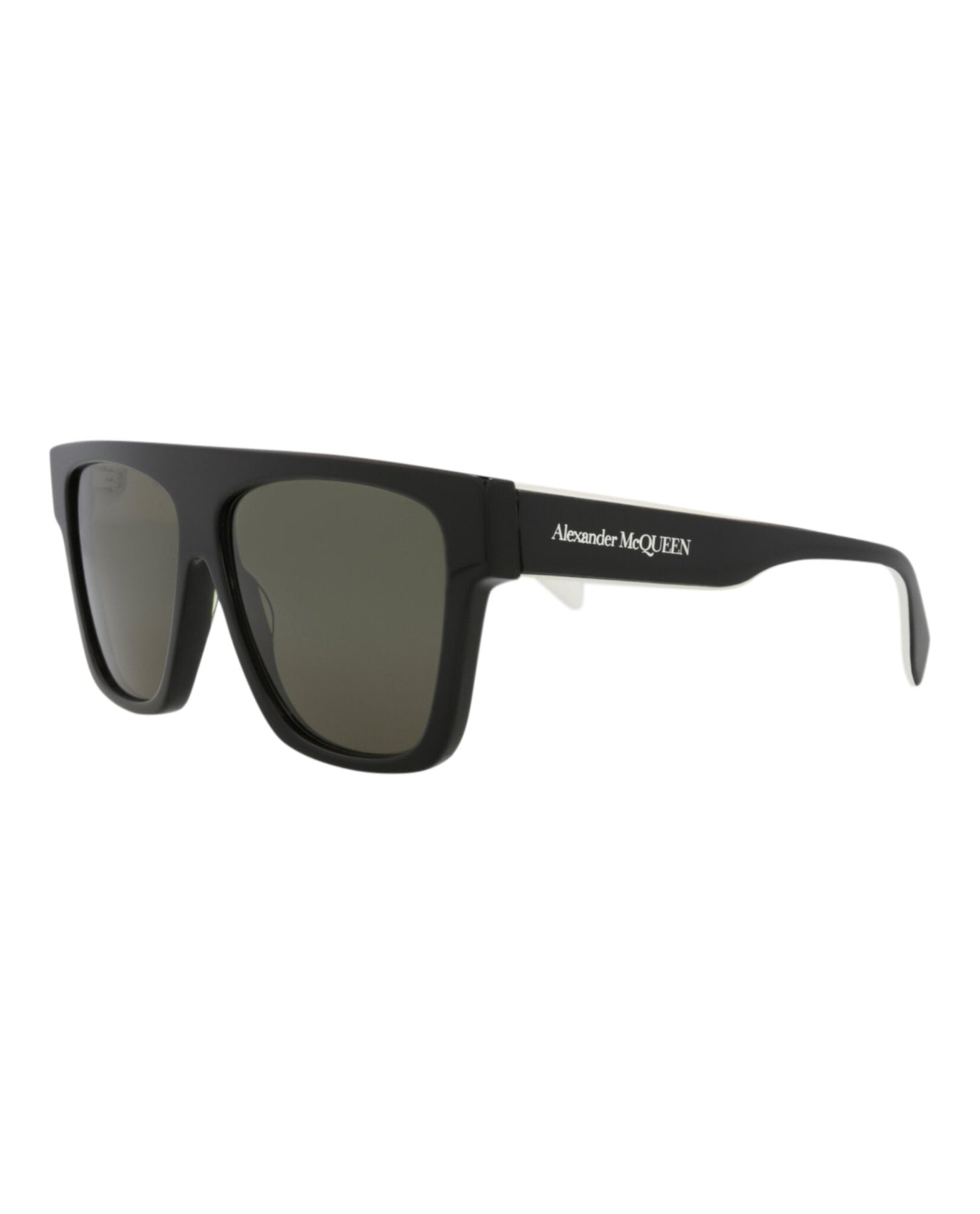 Alexander McQueen Square Acetate Sunglasses | Black