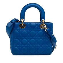 Dior | Pre-Owned Small Lambskin Cannage My ABC Lady | Blue/Dark Blue