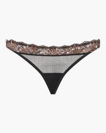 Black Thong - Amalia Low Rise Thong