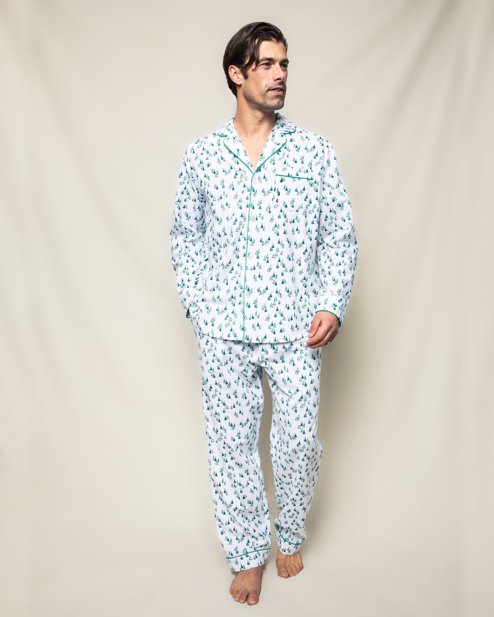 Men's Flannel Pajama Set | Evergreen Forest