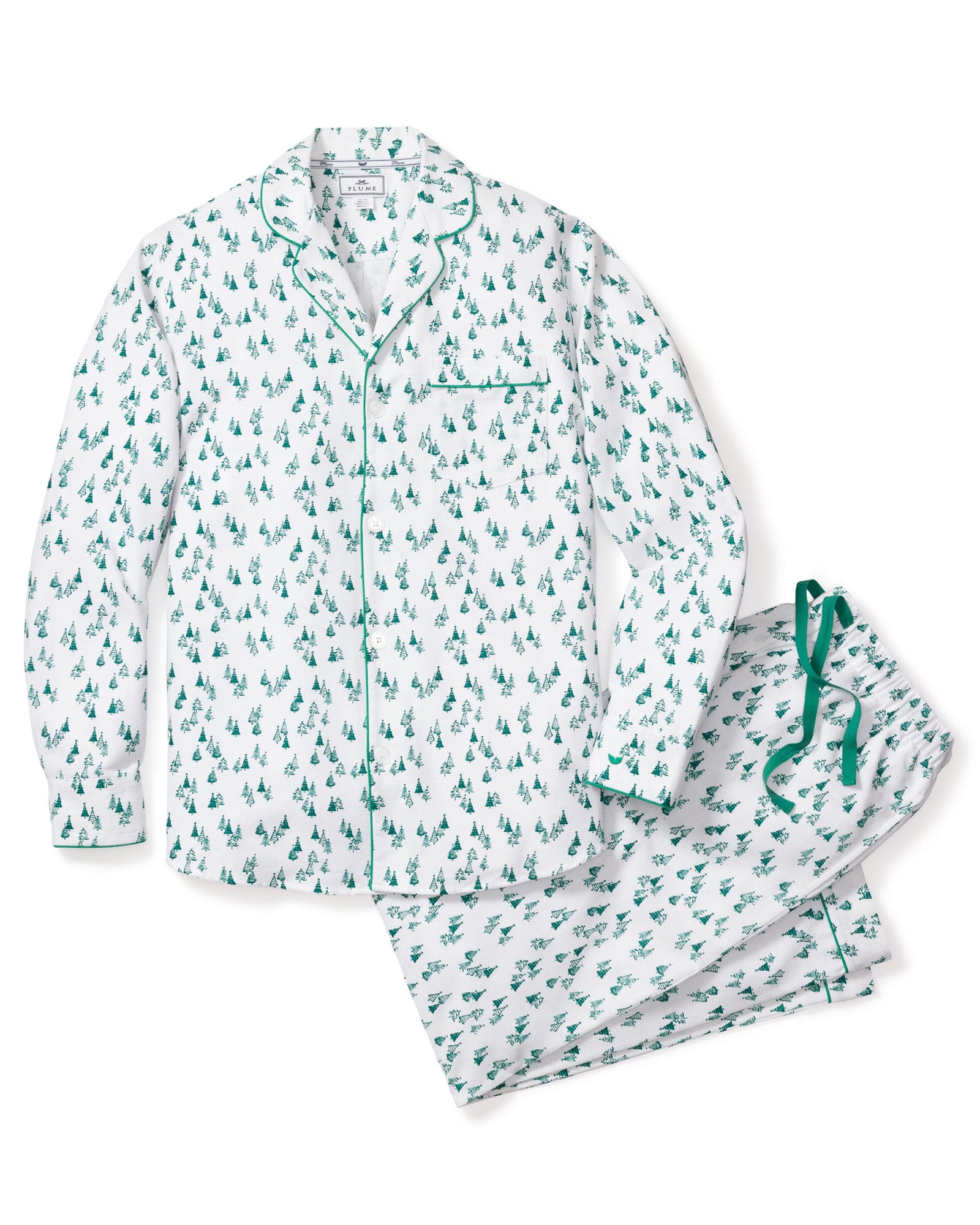 Men's Flannel Pajama Set | Evergreen Forest