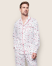 Men's Twill Pajama Set | Winter Nostalgia