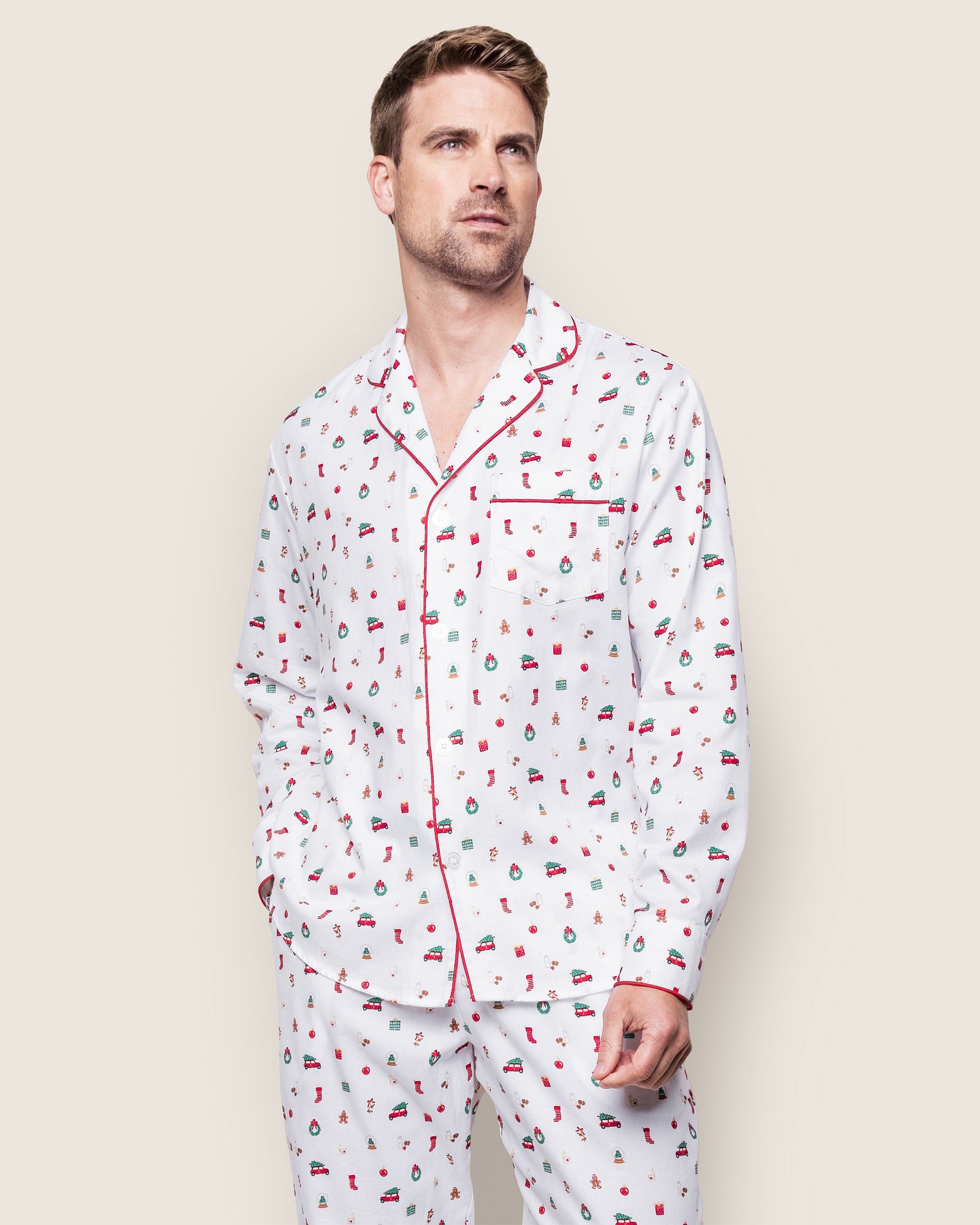 Men's Twill Pajama Set | Winter Nostalgia