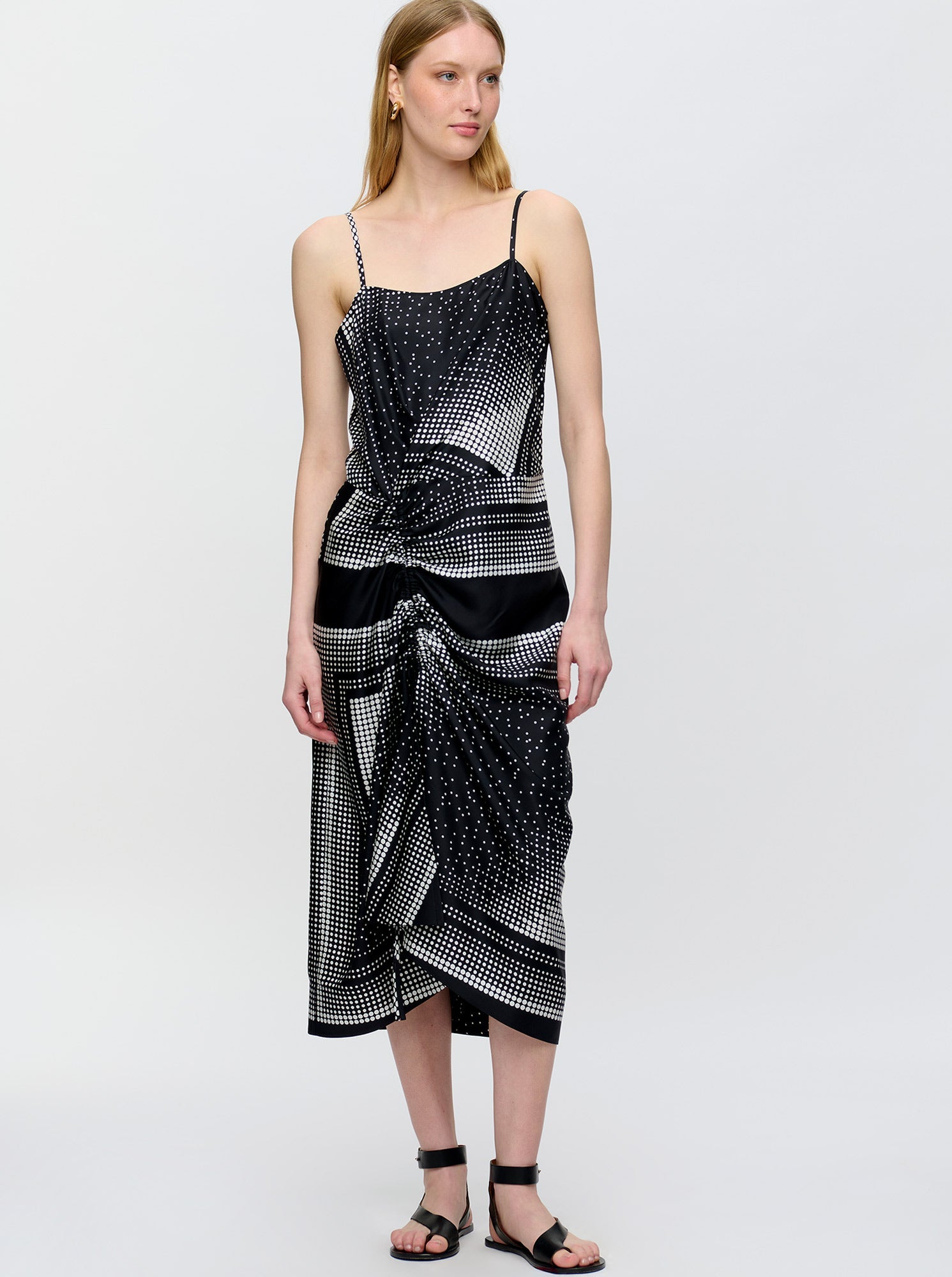 Angie Camisole Dress | Black/White
