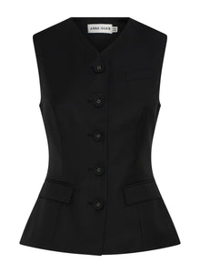 Kendall Top | Black Wool