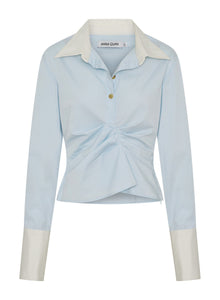 Thea Shirt | Cielo W/ Swan